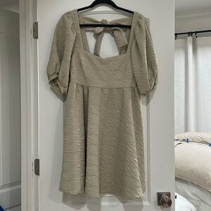 Free People tan dress. Size medium.